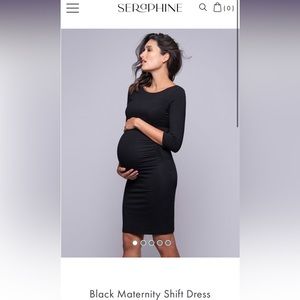 Seraphine Black Maternity Shift Dress